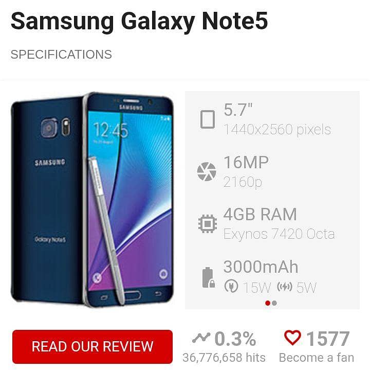 Samsung Mobile Note5 1