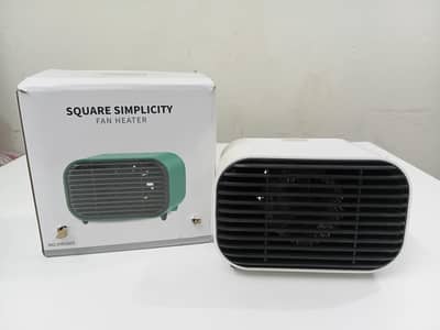 Square Simplicity 600W Fan Heater – Original Box – Good Condition