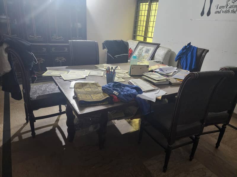 two dinning table chairs 1