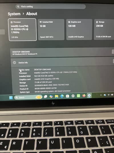 Hp core i5 10gen