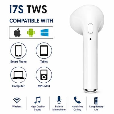 Best TWS 12 BR Black Mini Bluetooth Wireless Headset