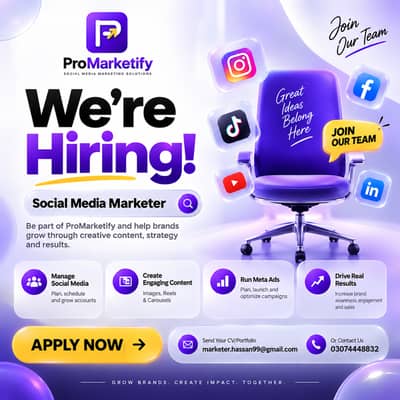 Social Media Marketer – Management, Content Creation & Meta Ads