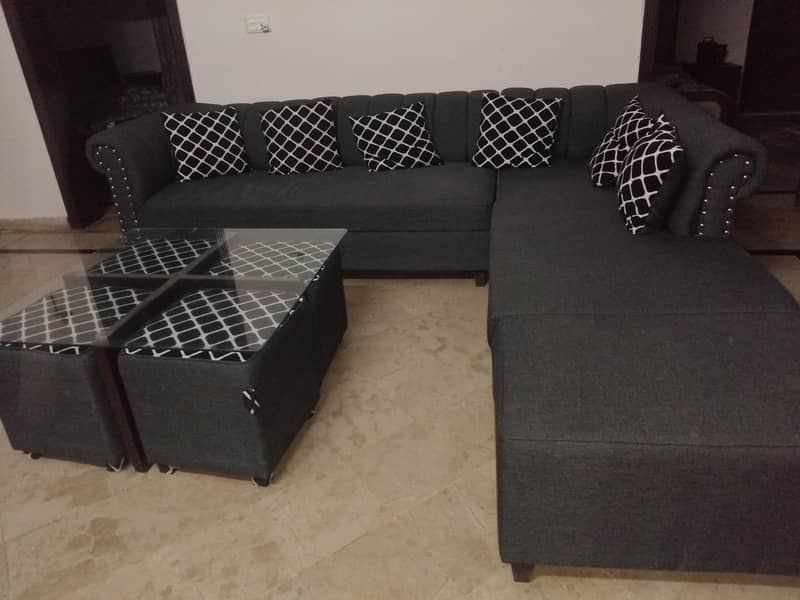L shaped sofa set 1