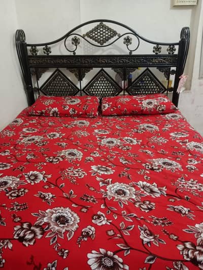 iron bed with metres new