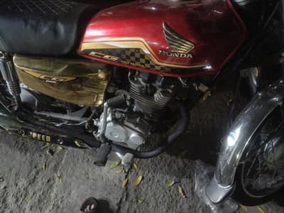 Honda CG 125 2024 model self start golden edition home use bike