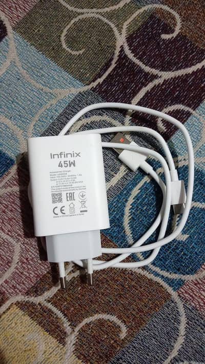 Infinix Hot 60 Pro Original 45w Charger Jo Phone Ky Sath Ataa Hai