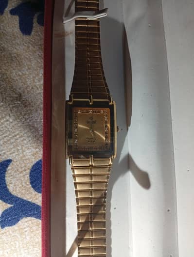 new condition watch swistar 22k gold plated