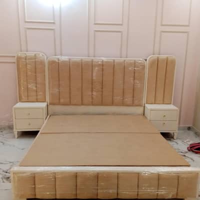 Bed set with full light mirror