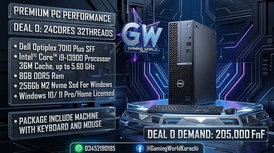 Dell Optiplex 7010 Plus SFF i7 i5 13th 12th Gen DDR5 DDR4 Pc Deals