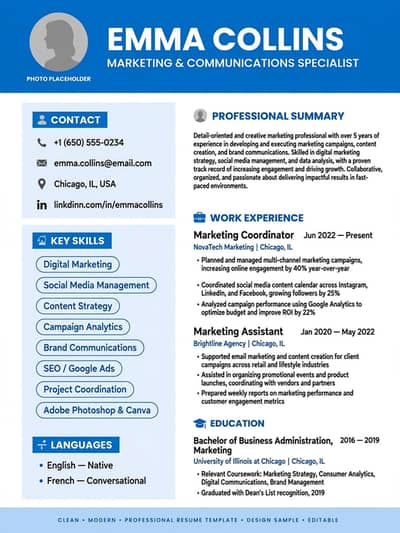 Professional CV / Resume Maker - For All Jobs - Online Service
