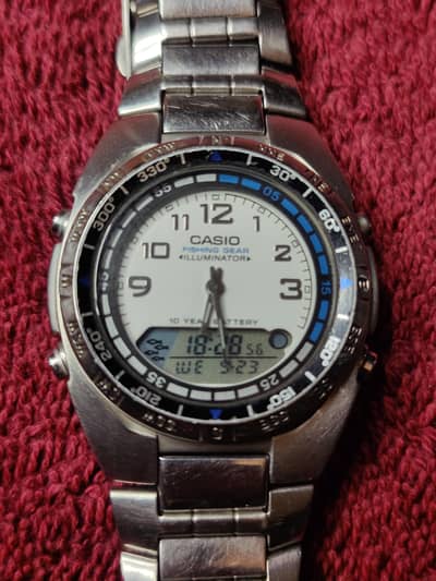 Casio Fishing Gear AMW-700 (3768) Original/Rare Collectible Watch.