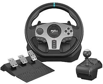 PXN V9 Racing Steering Wheel + 6 Speed Shifter | PS4/PC
