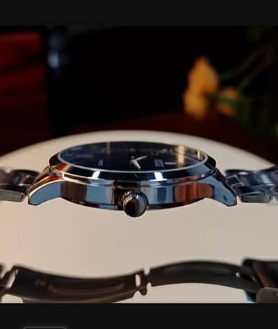 Ruige New watch silver color blue dail with stainless steel