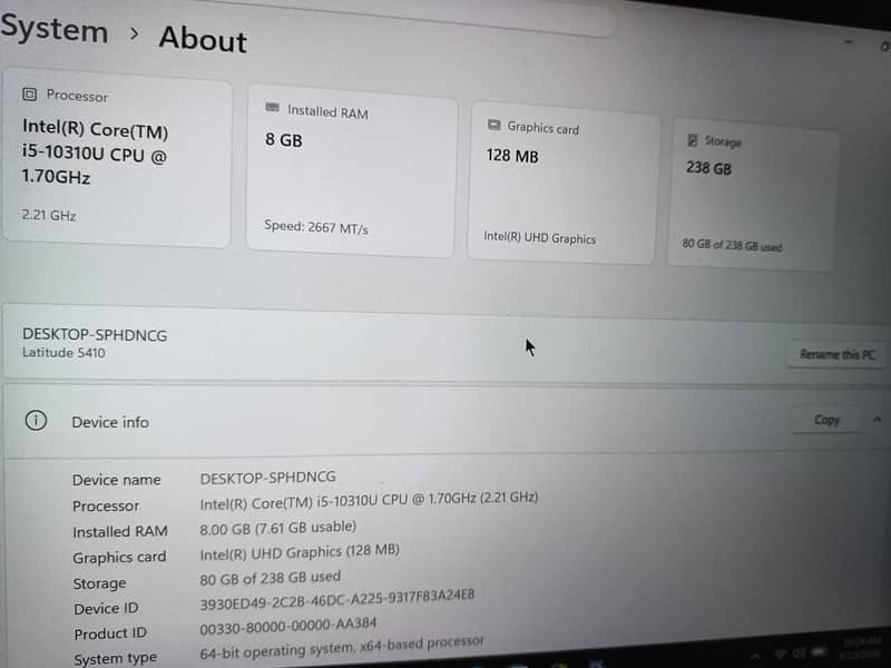 Dell laptop 4