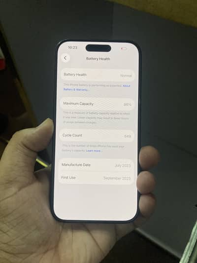 Apple iPhone 15 Pro jv 128gb non pta