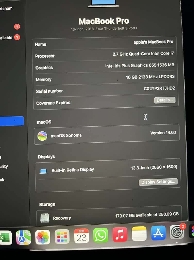 Macbook 2018 pro 3