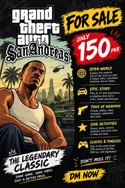 GTA San Andreas for sale