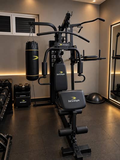 BessGym Multi-Station Home Gym Setup – Complete Fitness Machine