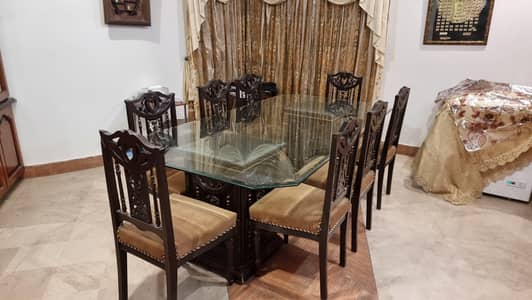 Dinning table set with 8 chairs