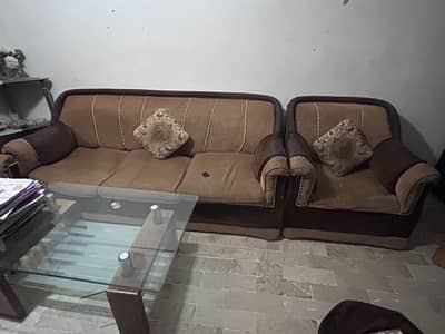 7 seater sofa set with table