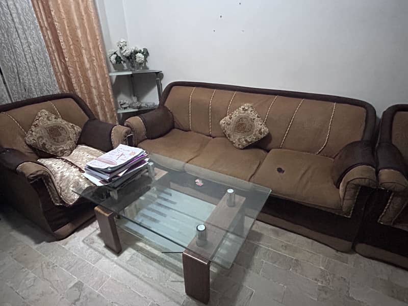 7 seater sofa set with table 2