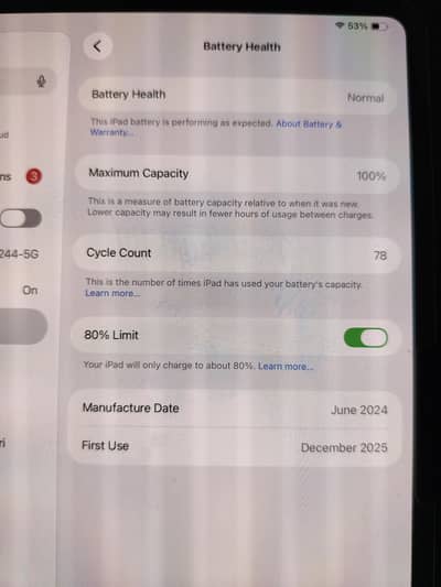 I pad Pro M4 256gb With original box & Charger