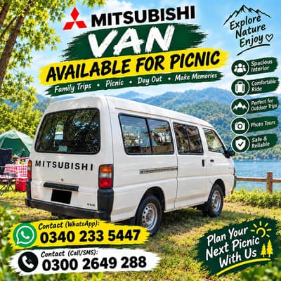 Mitsubishi Van available for picnic