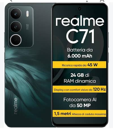Realme C71 RAM memory 6+6/128 hai