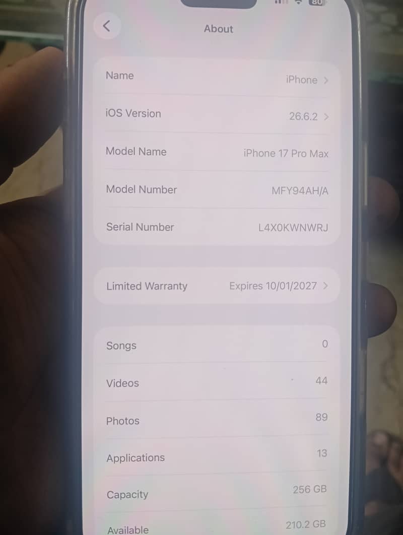Apple iPhone 17 Pro Max-256GB| Non PTA| Excellent Condition 1