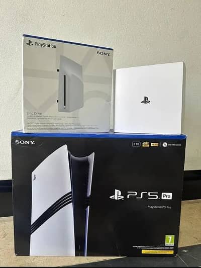 Sony playstation PS5 pro disk edition 2TB with complete box (ps5)