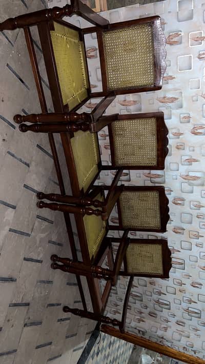 Wooden chairs