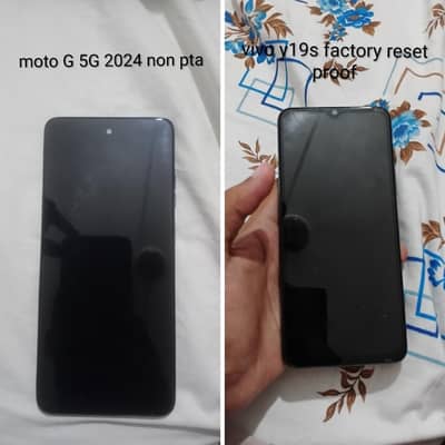 Vivo y19s 6/128 and moto G 5G 2024 4+4/128