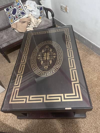 center wooden table