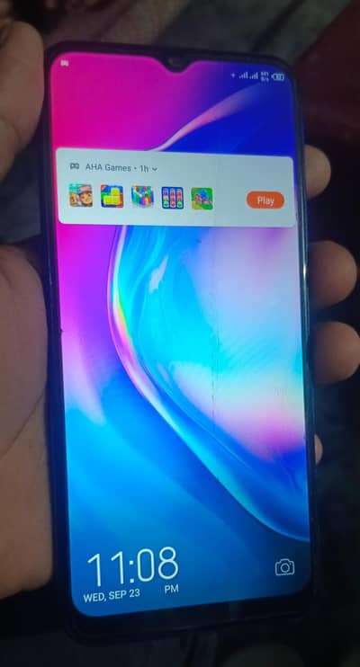 Tecno Spark 4 all okay only glass break 3/32