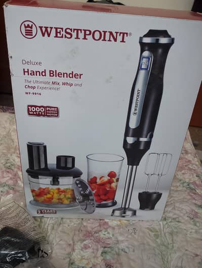 westpoint deluxe 3 in 1 hand blender (new)