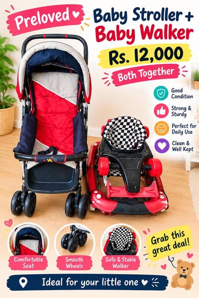 high Quality preloved Stroller & walker