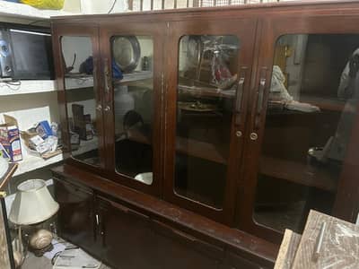solid wood showcase