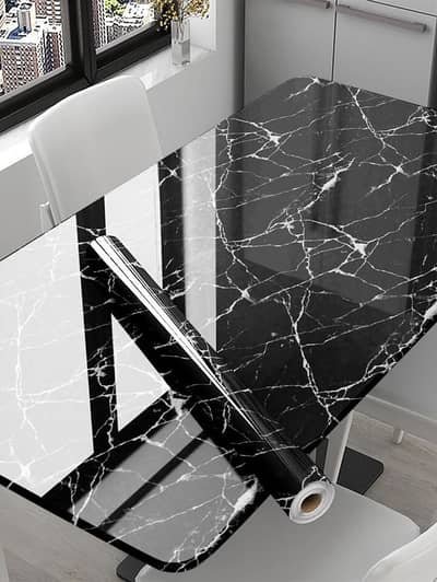 Self Adhesive Waterproof Marble Sheet / Wallpaper for Kitchen Counter