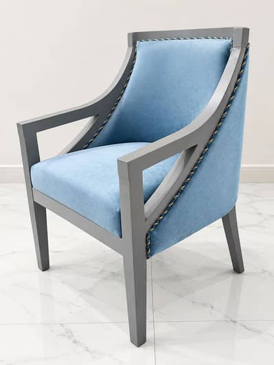 PREMIUM BLUE VELVET LOUNGE SET – 2 CHAIRS + COFFEE TABLE