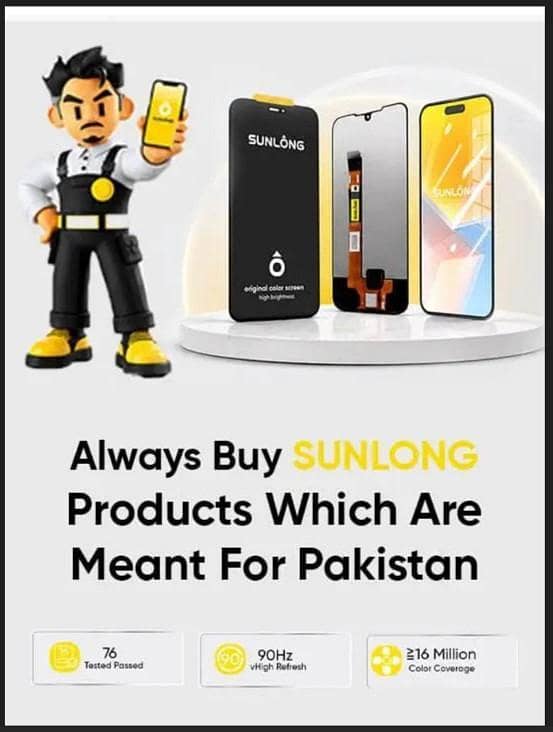 MOBILE PHONES PANELS BLACK LCD UNIT - SUNLONG ( ORIGINAL COLOURS + HDR PANEL + FULL DISPLAY )⁠ DELIVERS EVERYWHERE Box Pack