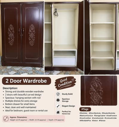solid wooden cupboard
