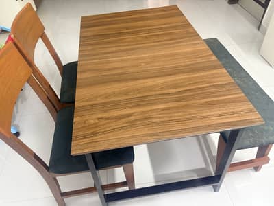 Dining table and chairs