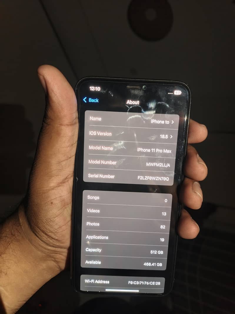 Apple iPhone 11 pro max 512 gb MDM 4