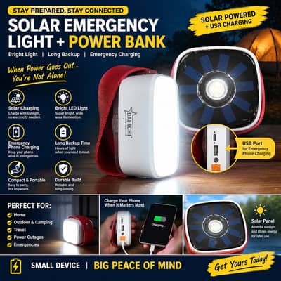 power bank light, emergency light, power bank