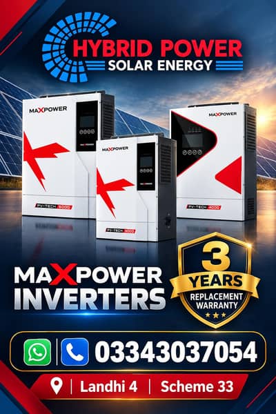 MaxPower PvTech brand new series 1.2kw 2kw 3.6kw 5kw