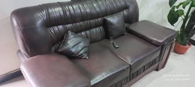 sofa set and refrigerator