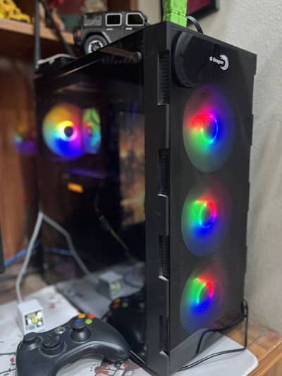 E Dragon Case with 4 Rgb fans like new