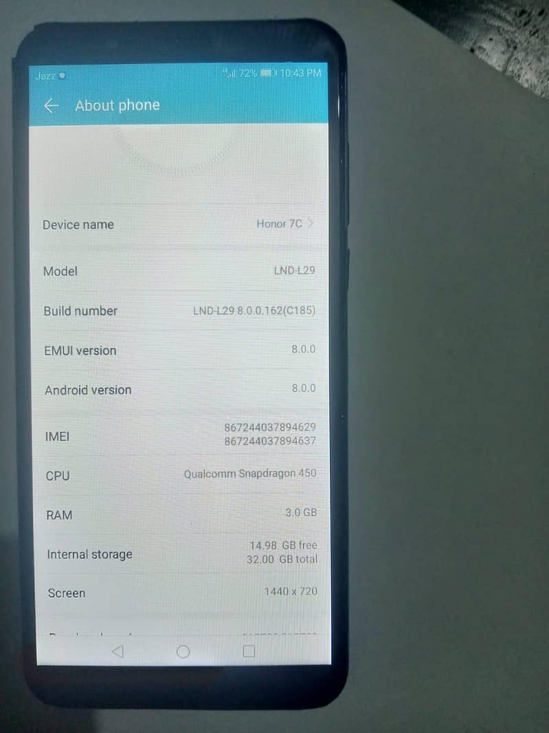 Honor 7C 0