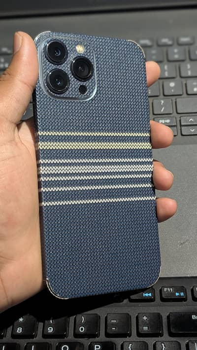Apple iPhone 13 Pro Max ice blue colour jv 128 gb