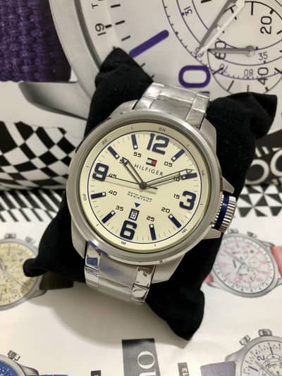 HILFIGER-NEW WATCH-DATE FUNCTION-SEIKO CITIZEN CASIO ARMANI FOSSIL